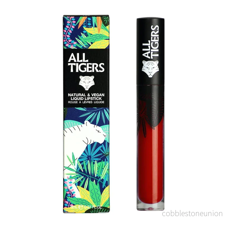 All Tigers, Natural & Vegan, Naturlig, Matt, Läppglans, 887, Lev orädd, 8 ml - Bild 2