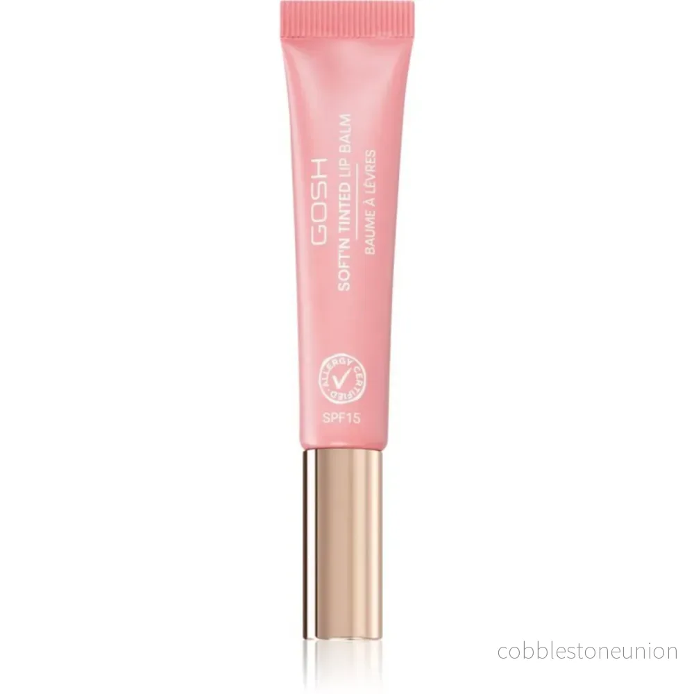Gosh, Soft'n Clear, Vegan, Moisturizing, Lip Balm, 001, Nude, SPF 15, 8 ml