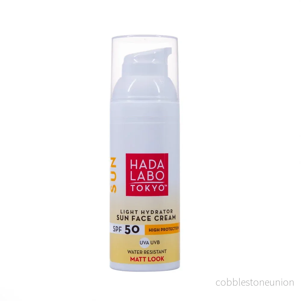Hada Labo Tokyo, Sol, Hyaluronsyra, Återfuktande, Solkräm, För ansiktet, SPF 50, 50 ml Hada Labo Tokyo, Sol, Hyaluronsyra, Återfuktande, Solkräm, För ansiktet, SPF 50, 50 ml