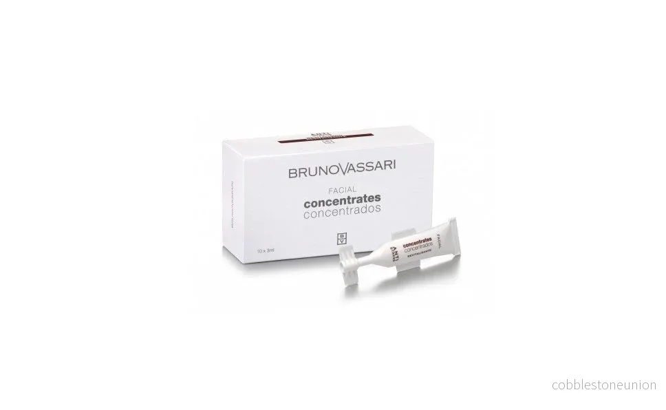 Set, Bruno Vassari, Anti Stress, Revitalisering, Koncentrat, För ansiktet, 10 st, 3 ml