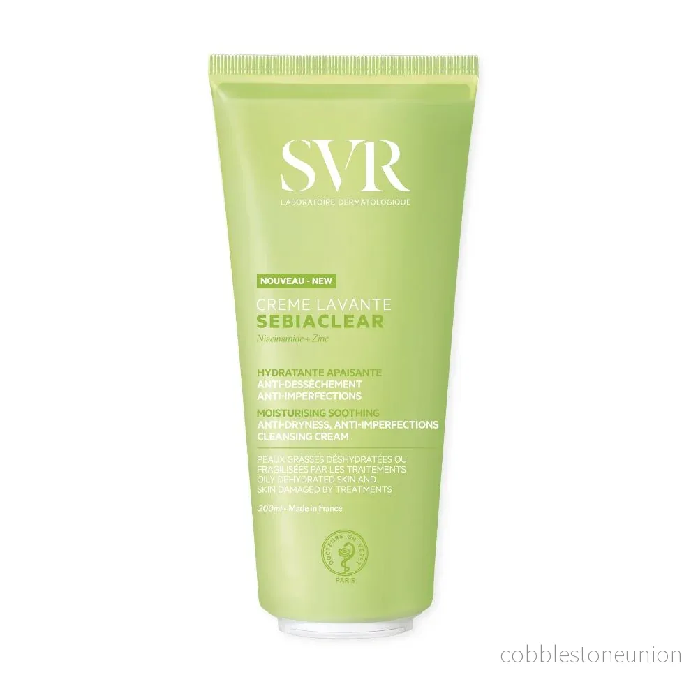 SVR, Sebiaclear, Fuktgivande, Rengöringskräm, 200 ml SVR, Sebiaclear, Fuktgivande, Rengöringskräm, 200 ml