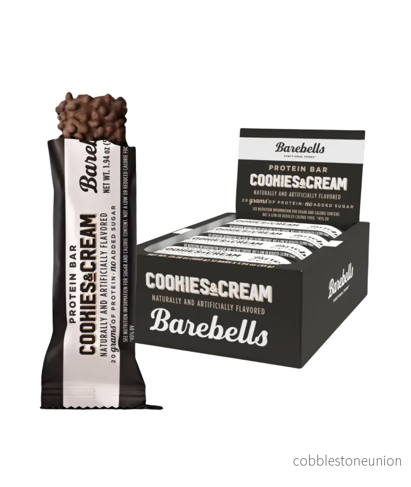 Barebells Protein Bar Cookies/Cream 55gx12 Barebells Protein Bar Cookies/Cream 55gx12