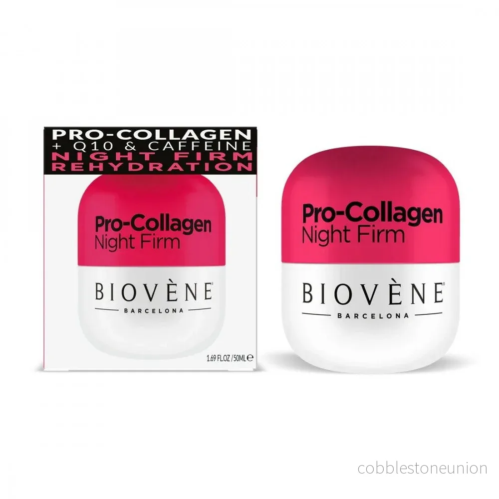 Biovene, Pro-Collagen, Uppstramande, Nattkräm, För ansiktet, 50 ml - Bild 2