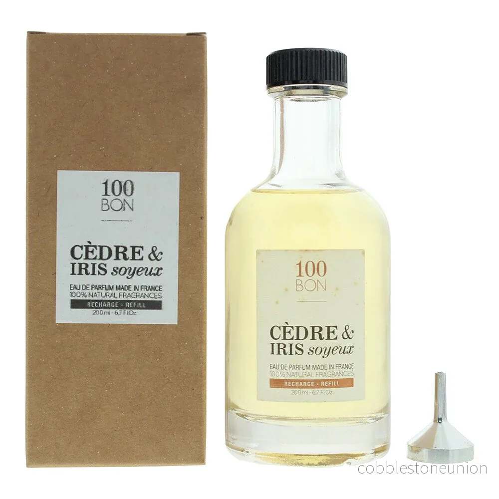 100 Bon, Cedre & Iris Soyeux, Eau de Parfum, Unisex, Refill, 200 ml 100 Bon, Cedre & Iris Soyeux, Eau de Parfum, Unisex, Refill, 200 ml