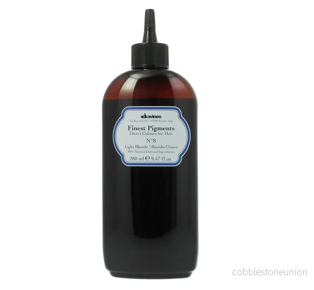 Davines, Finest Gloss, Naturliga ingredienser, Hårfärgningspigment, N.8 Ljusblond, 280 ml