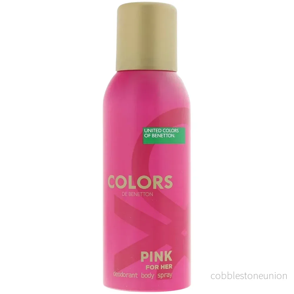 Benetton, Colors Pink, Blommig och fruktig, Deodorantspray, För kvinnor, 150 ml