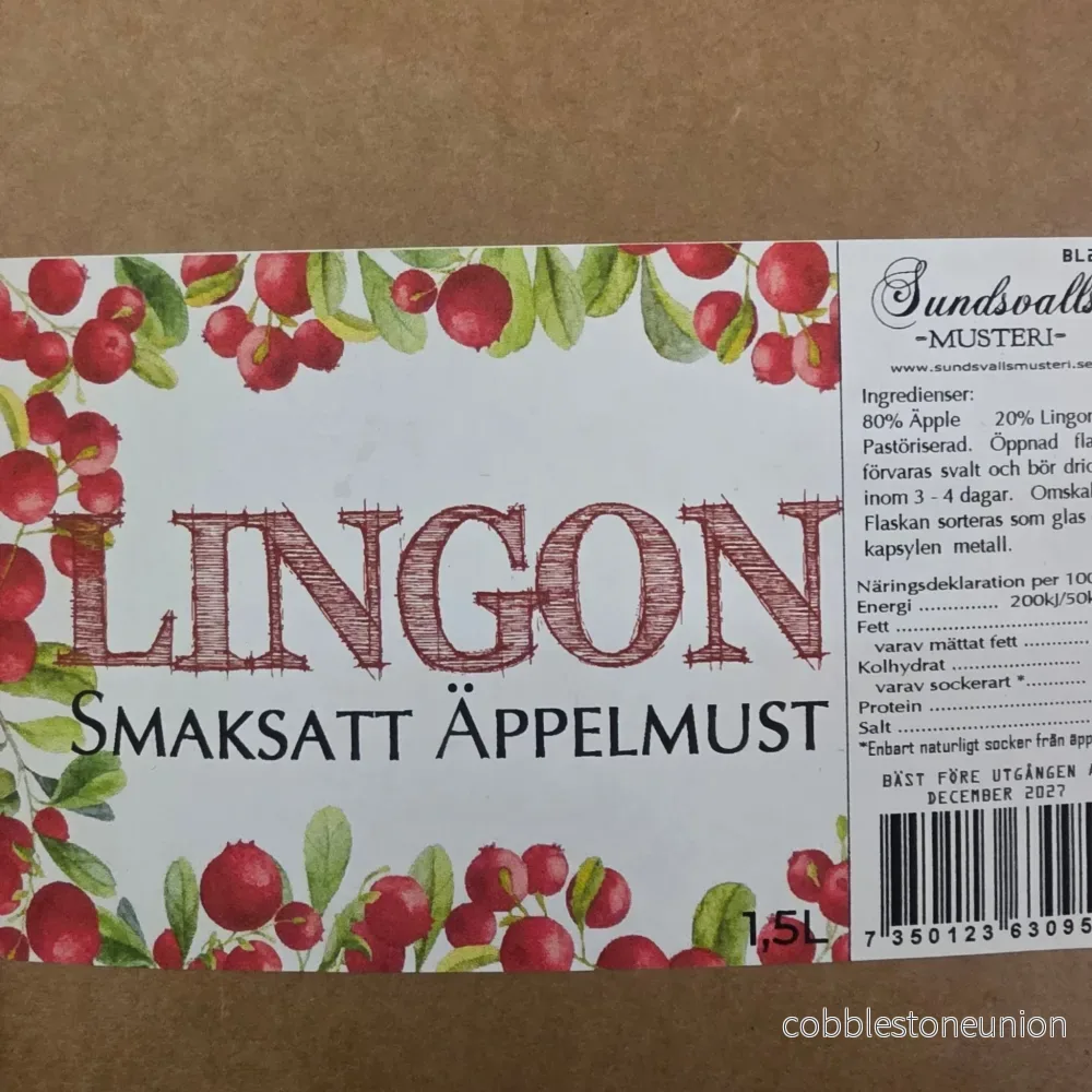 Lingon – äppelmust med vilda lingon och svenska äpplen - Bild 2