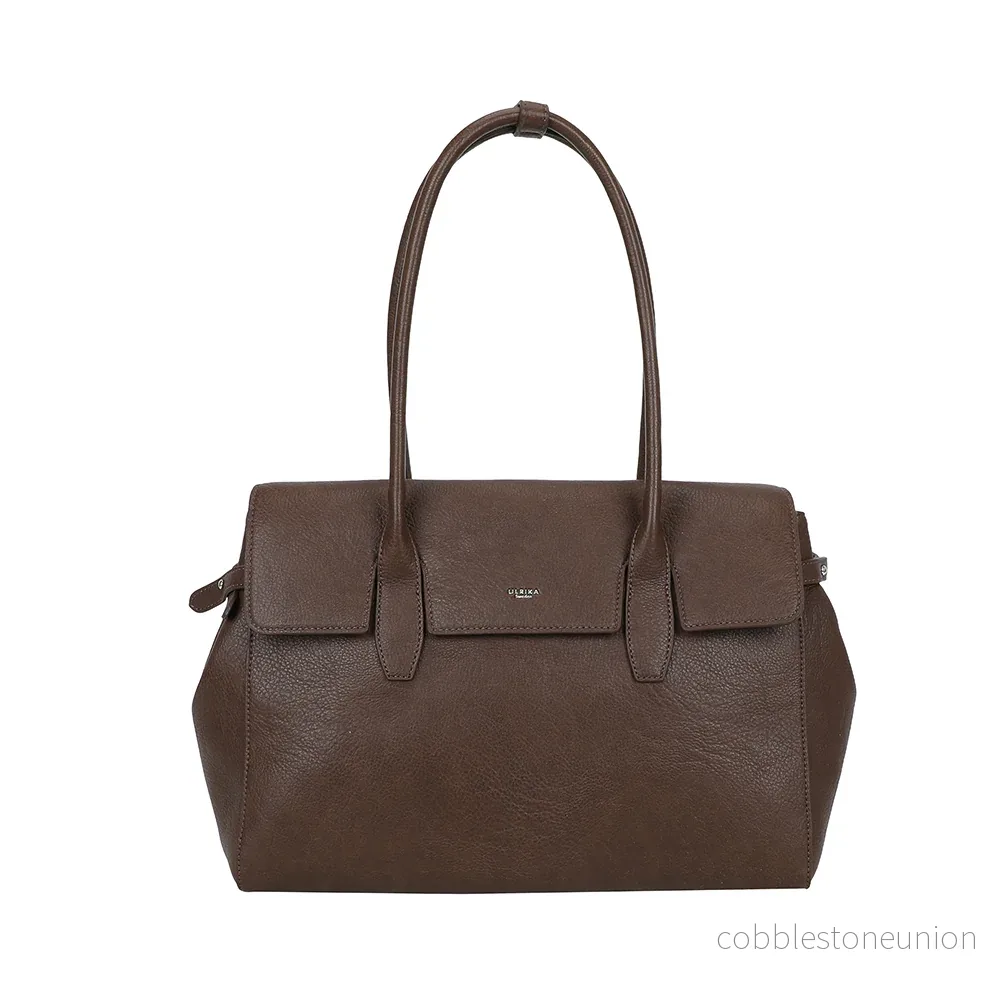 Ulrika Design Shopper Pocket mörkbrun Ulrika Design Shopper Pocket mörkbrun