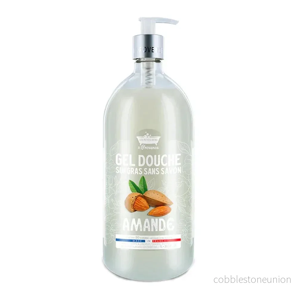 Les Petites Bains de Provence, Mandel, Duschgel, För känslig hud, 1000 ml Les Petites Bains de Provence, Mandel, Duschgel, För känslig hud, 1000 ml