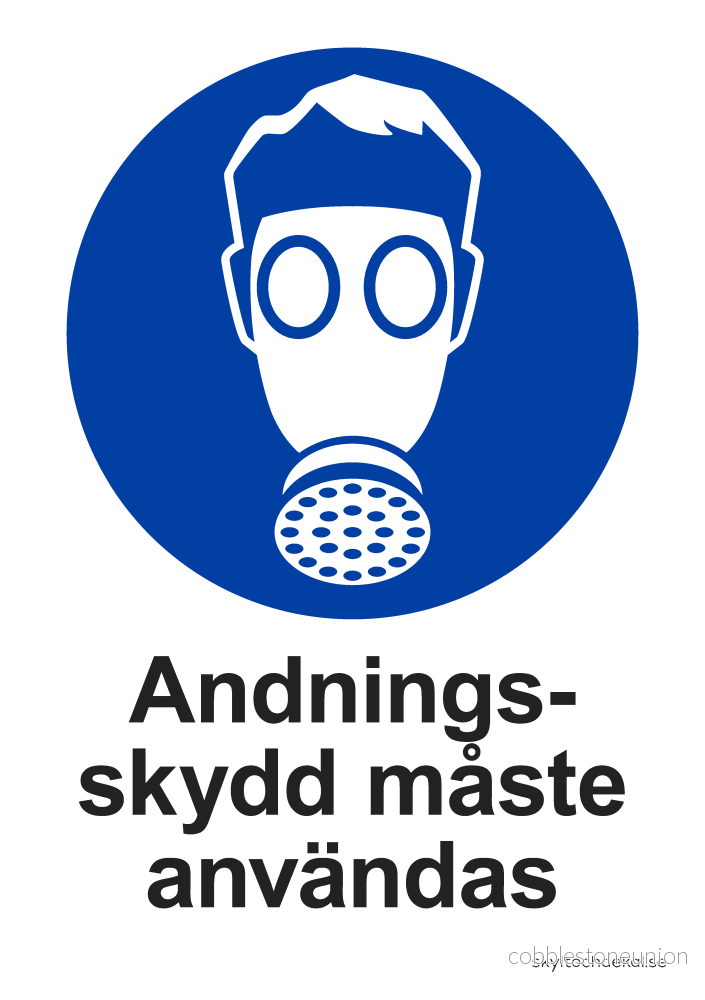 Andningsskydd måste användas Andningsskydd måste användas