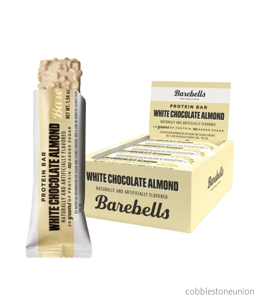 Barebells Protein Bar White Chocolate Almond 55gx12 Barebells Protein Bar White Chocolate Almond 55gx12