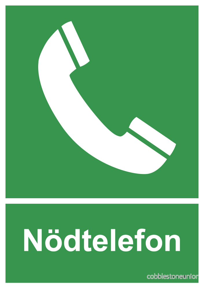Nödtelefon (grön)