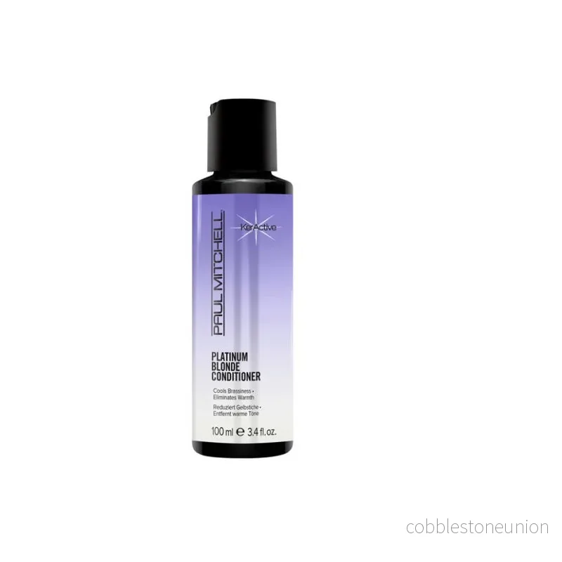 Paul Mitchell, Blonde Platinum Blonde, Paraben-free, Hair Conditioner, Cools Brassiness, 100 ml Paul Mitchell, Blonde Platinum Blonde, Paraben-free, Hair Conditioner, Cools Brassiness, 100 ml