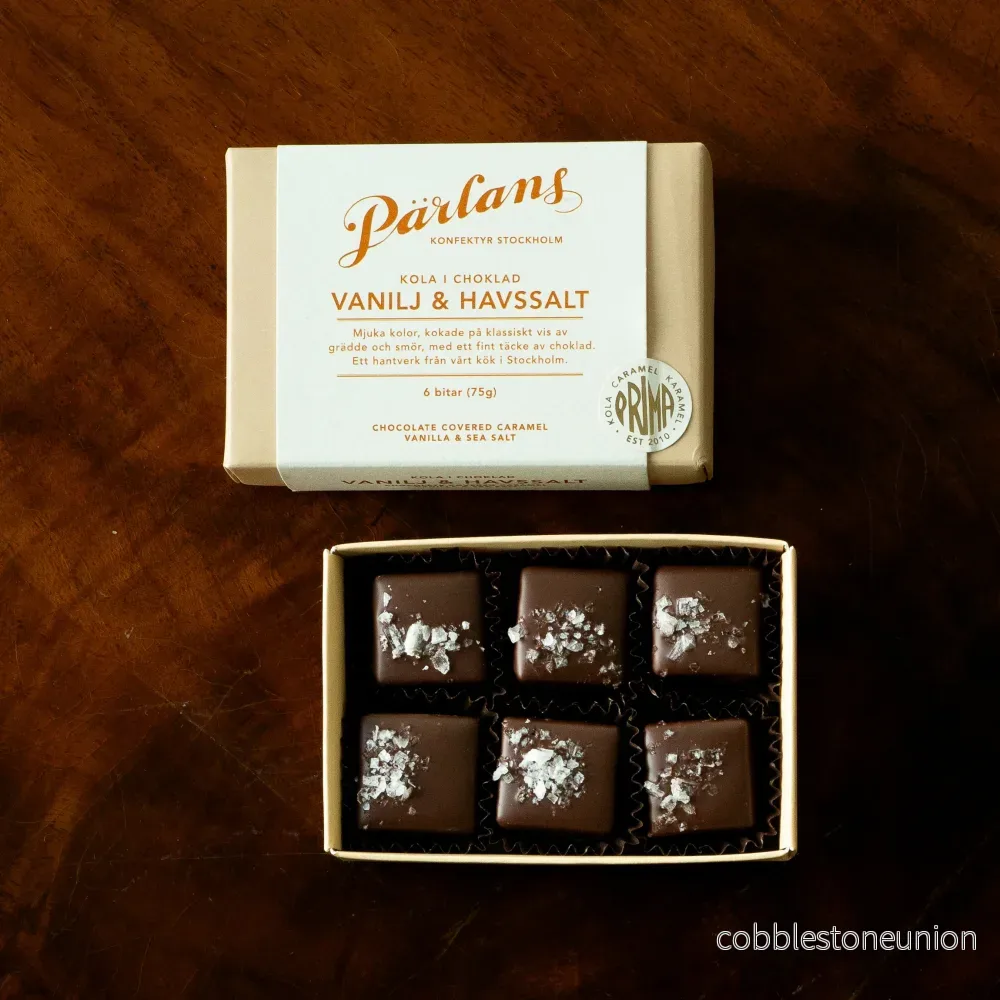 chocolate covered caramel VANILLA & SEA SALT 6 pieces