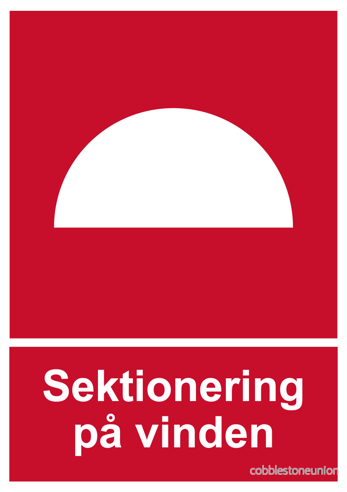 Sektionering på vinden