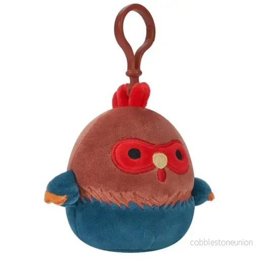 Squishmallows Clip-On Reed Red And Blue Rooster 9 Cm - Bild 3