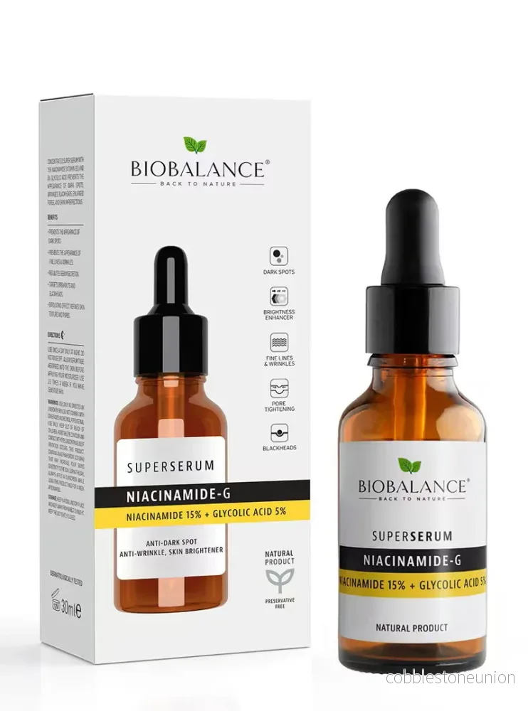 Bio Balance, Niacinamide-G, Mot mörka fläckar och rynkor, Serum, För ansiktet, 30 ml Bio Balance, Niacinamide-G, Mot mörka fläckar och rynkor, Serum, För ansiktet, 30 ml