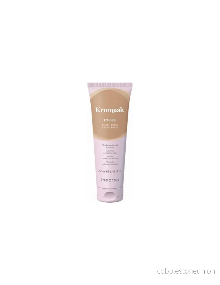 Inebrya, Kromask, Hårfärgningskrämsmask, Närande, Toffee, 250 ml Inebrya, Kromask, Hårfärgningskrämsmask, Närande, Toffee, 250 ml