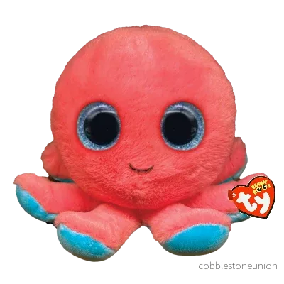 Ty Beanie Boos Sheldon The Coral Octopus