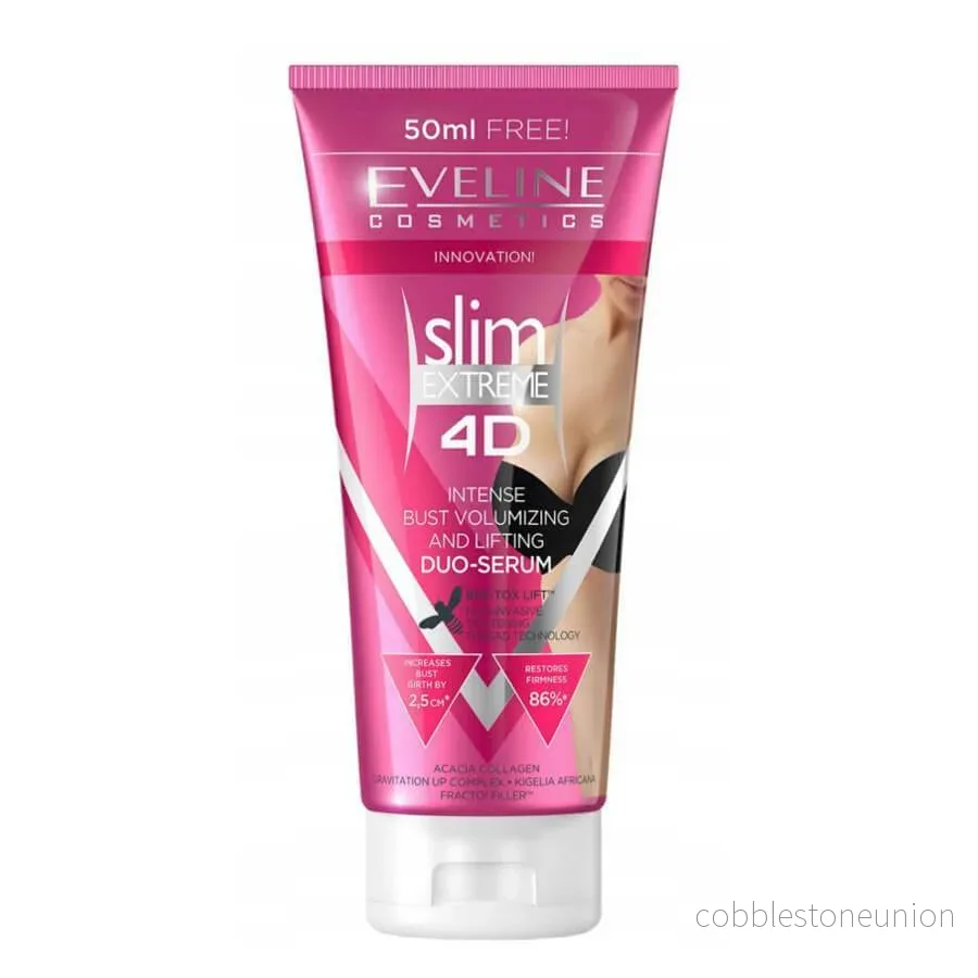 Eveline Cosmetics, Slim Extreme 4D, Volumizing, Body Serum, För bysten, 200 ml