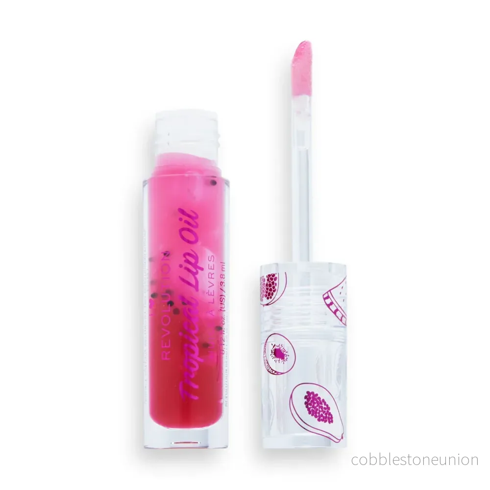I Heart Revolution, Tropical, Topping, Lip Oil, Pomegranate, 3.8 ml I Heart Revolution, Tropical, Topping, Lip Oil, Pomegranate, 3.8 ml