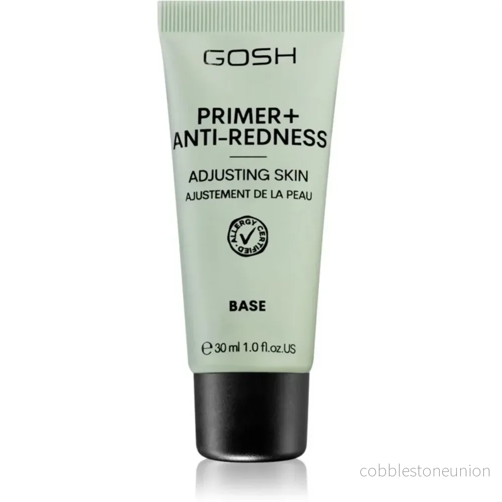 Gosh, Primer+, Parfymfri, Neutraliserar rodnad, Flytande primer, 008, Anti-rodnad, 30 ml Gosh, Primer+, Parfymfri, Neutraliserar rodnad, Flytande primer, 008, Anti-rodnad, 30 ml