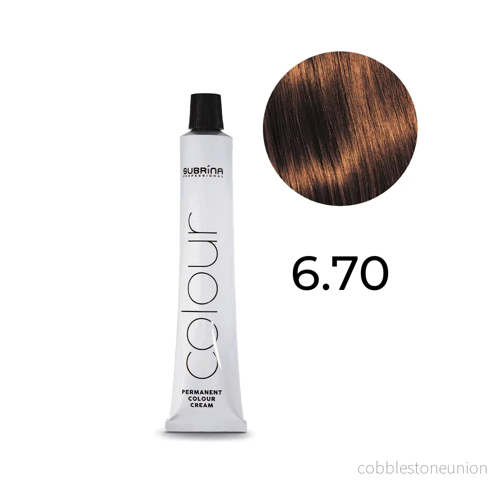 Subrina Professional, Essential Colour, Permanent hårfärg, 6/7 Mörk Kastanjebrun Blond, 100 ml - Bild 2