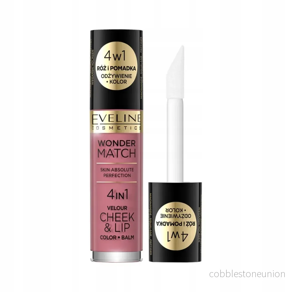 Eveline Cosmetics, Wonder Match 4in1, Läpp- och kindbalsam 2-i-1, 04, 4.5 ml Eveline Cosmetics, Wonder Match 4in1, Läpp- och kindbalsam 2-i-1, 04, 4.5 ml