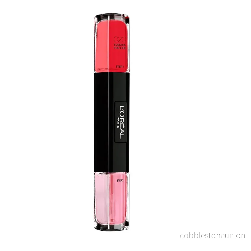 L’Oréal Paris, Infallible, Nagellack 2-i-1, 020, Fuchsia for life, 2 x, 5 ml