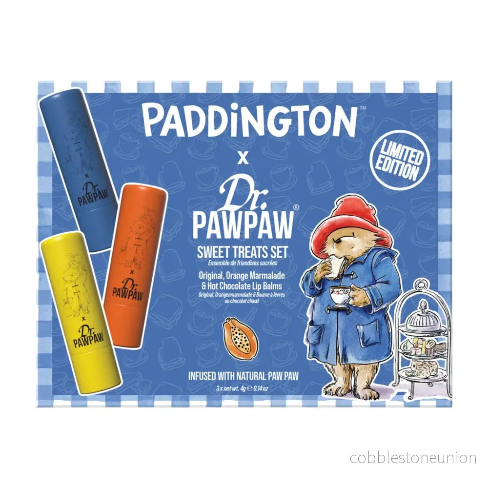 Set Dr. PawPaw: Paddington Orange Marmalade, Hydrating, Lip Balm, 4 g + Paddington Bear Original Balm, Vegan, Lip Balm, 4 g + Hot Chocolate, Hydrating, Lip Balm, 4 g Set Dr. PawPaw: Paddington Orange Marmalade, Hydrating, Lip Balm, 4 g + Paddington Bear Original Balm, Vegan, Lip Balm, 4 g + Hot Chocolate, Hydrating, Lip Balm, 4 g