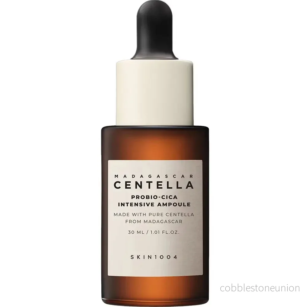 Skin1004, Madagascar Centella Probio-Cica, Fuktgivande och lugnande, Serum för ansiktet, Mot glåmighet, För kvinnor, 30 ml