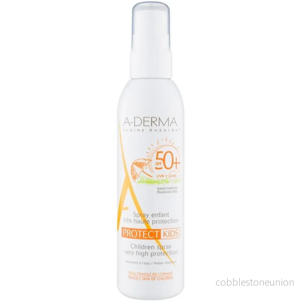 A-Derma, Protect Kids, Fragrance-Free, Protecting, Sunscreen Spray, SPF 50+, 200 ml