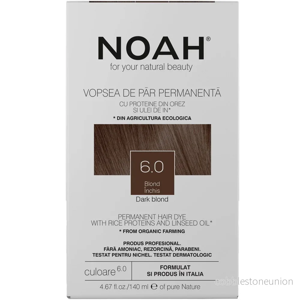 Noah, Permanent Hair Colour, Permanent hårfärg, 6.0 Dark Blonde, 140 ml Noah, Permanent Hair Colour, Permanent hårfärg, 6.0 Dark Blonde, 140 ml