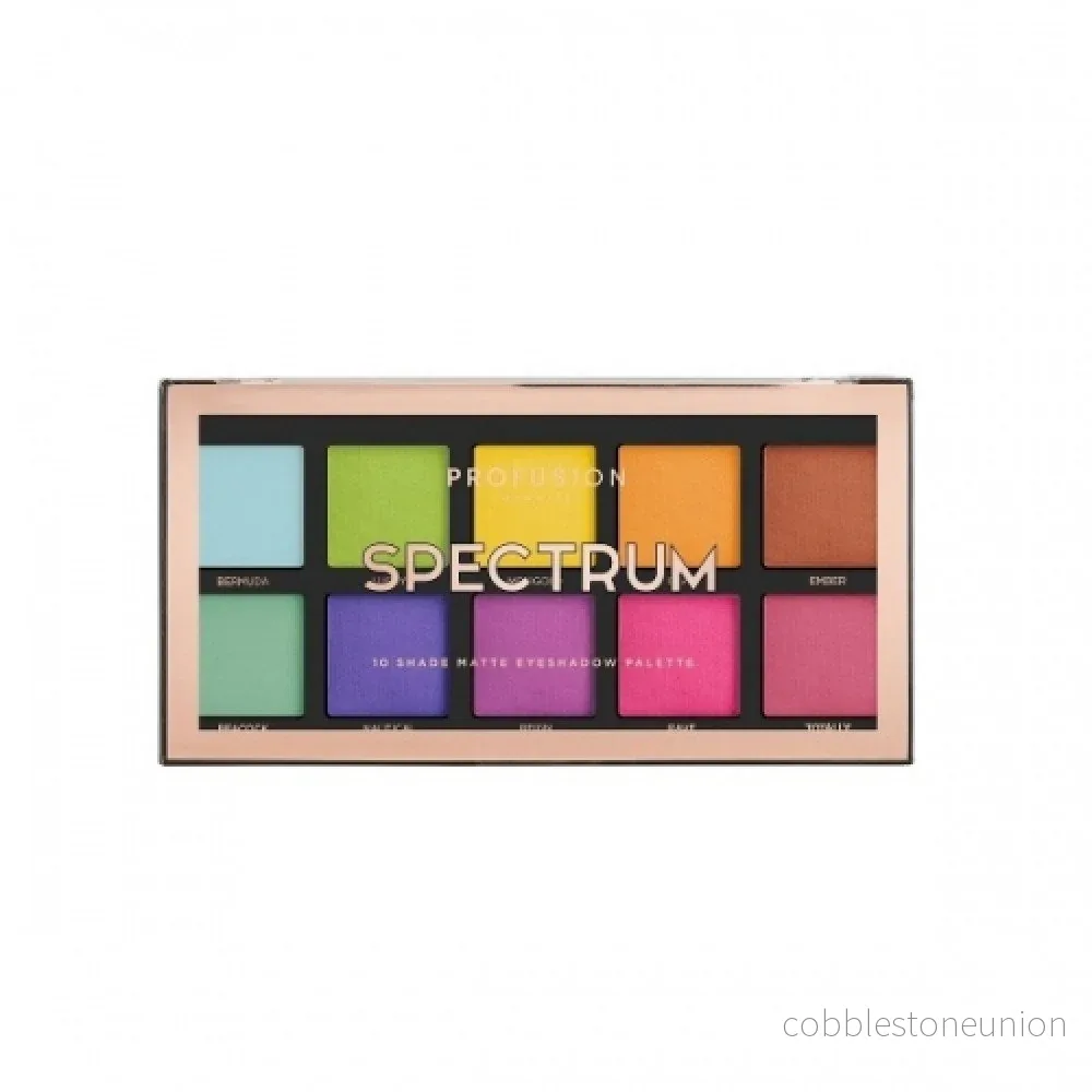 Profusion Cosmetics, Spectrum, Ögonskuggspalett, 10 nyanser, 25 g Profusion Cosmetics, Spectrum, Ögonskuggspalett, 10 nyanser, 25 g
