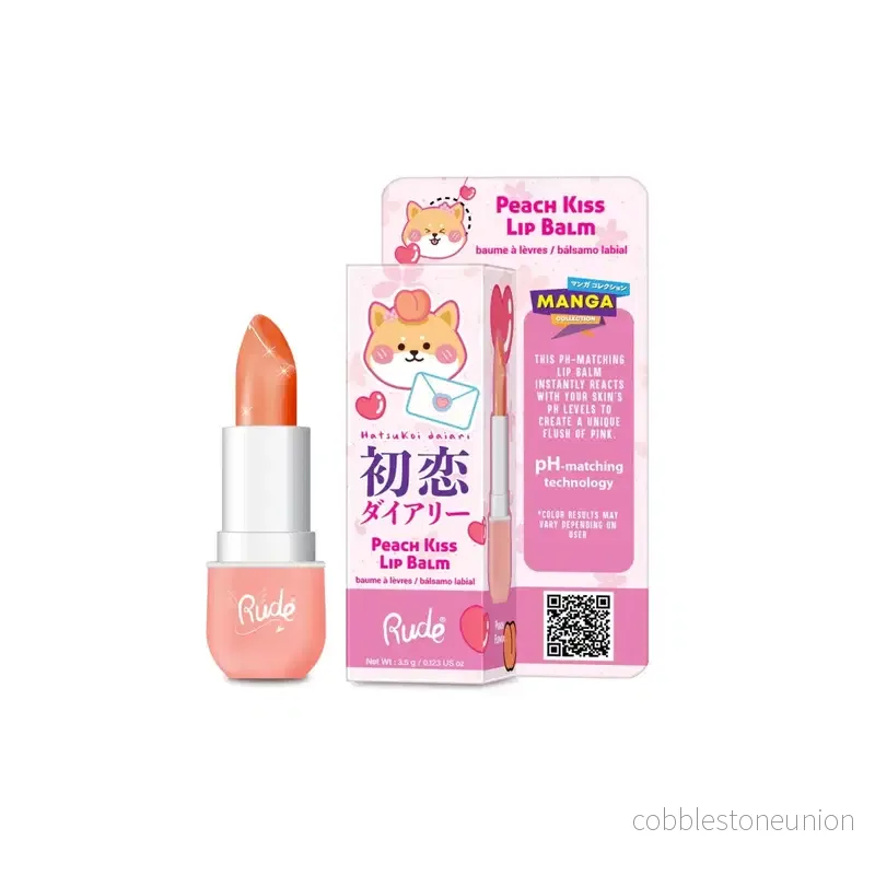 Rude Cosmetics, Peach Kiss, Återfuktande, Läppbalsam, 3.5 ml Rude Cosmetics, Peach Kiss, Återfuktande, Läppbalsam, 3.5 ml