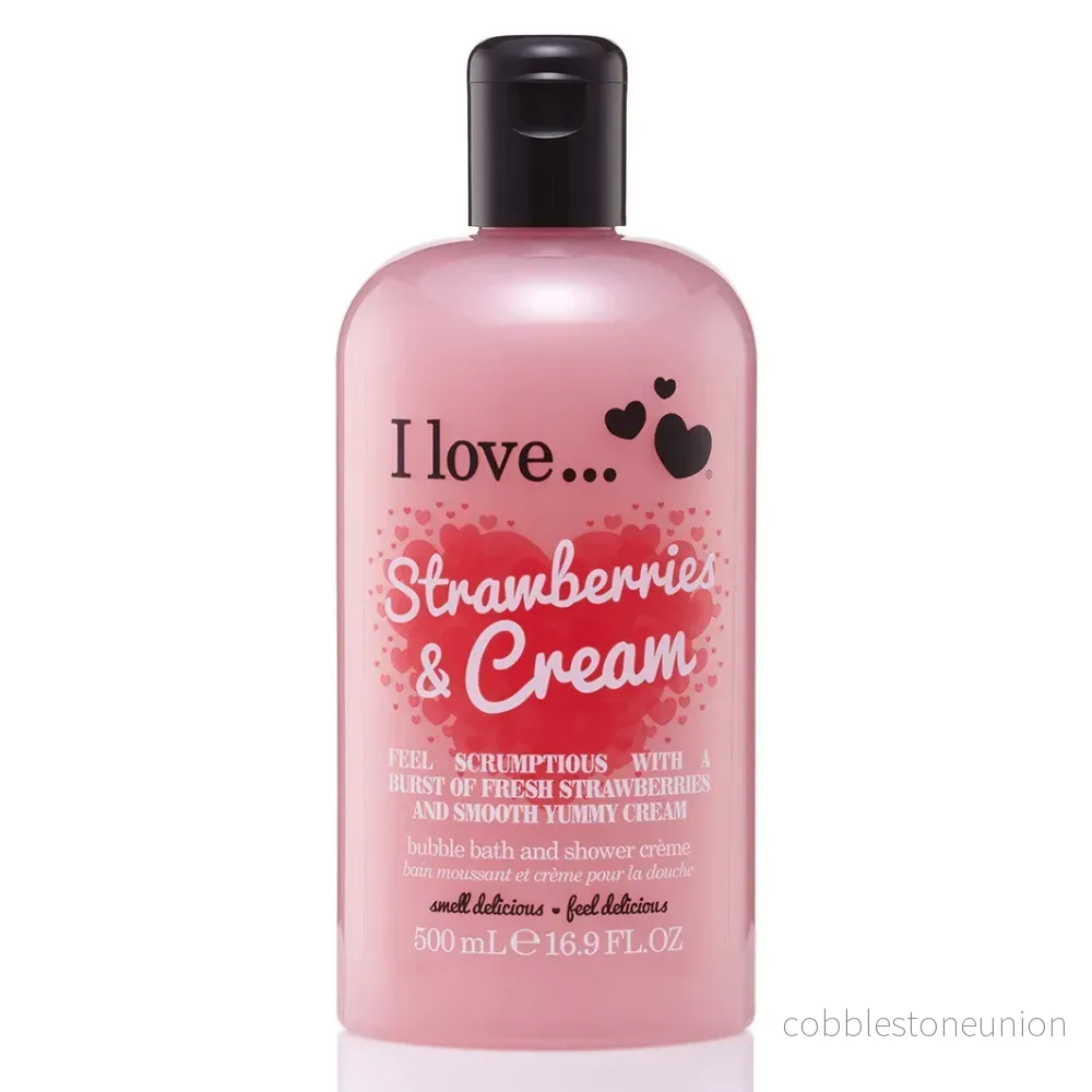I Love, Strawberries & Cream, Återfuktande, Duschkräm, 500 ml I Love, Strawberries & Cream, Återfuktande, Duschkräm, 500 ml