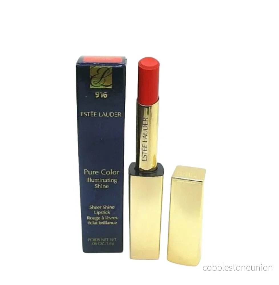 Estee Lauder, Pure Color Illuminating, Creamy Lipstick, 916, Party, 1.8 g