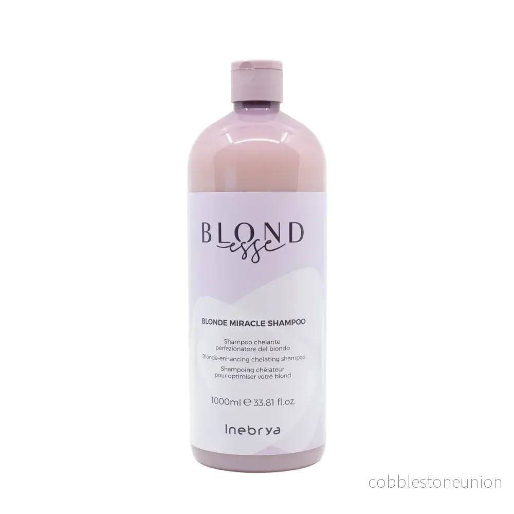 Inebrya, Blonde Miracle, Schampo, För neutralisering av gula toner, 1000 ml