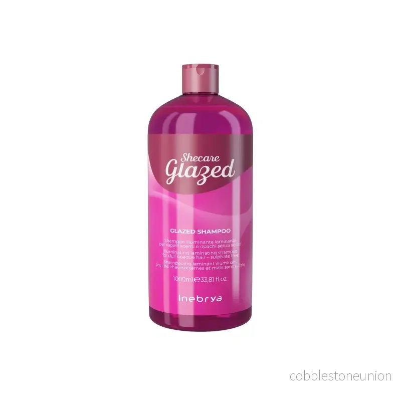 Inebrya, Shecare Glazed, Hårshampo, Återfuktande & Glansgivande, 1000 ml