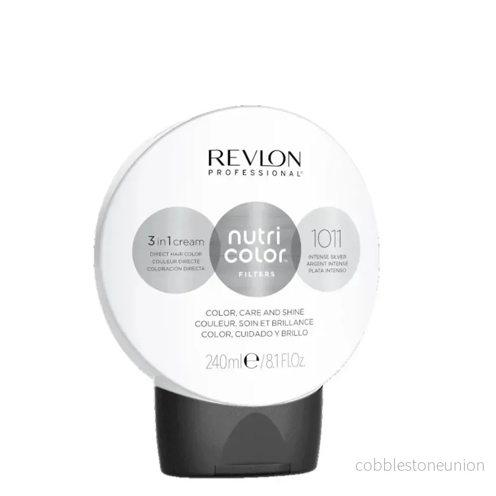 Revlon, Nutri Color Filters, Semi-permanent hårfärg, 1011 Intense Silver, 240 ml Revlon, Nutri Color Filters, Semi-permanent hårfärg, 1011 Intense Silver, 240 ml