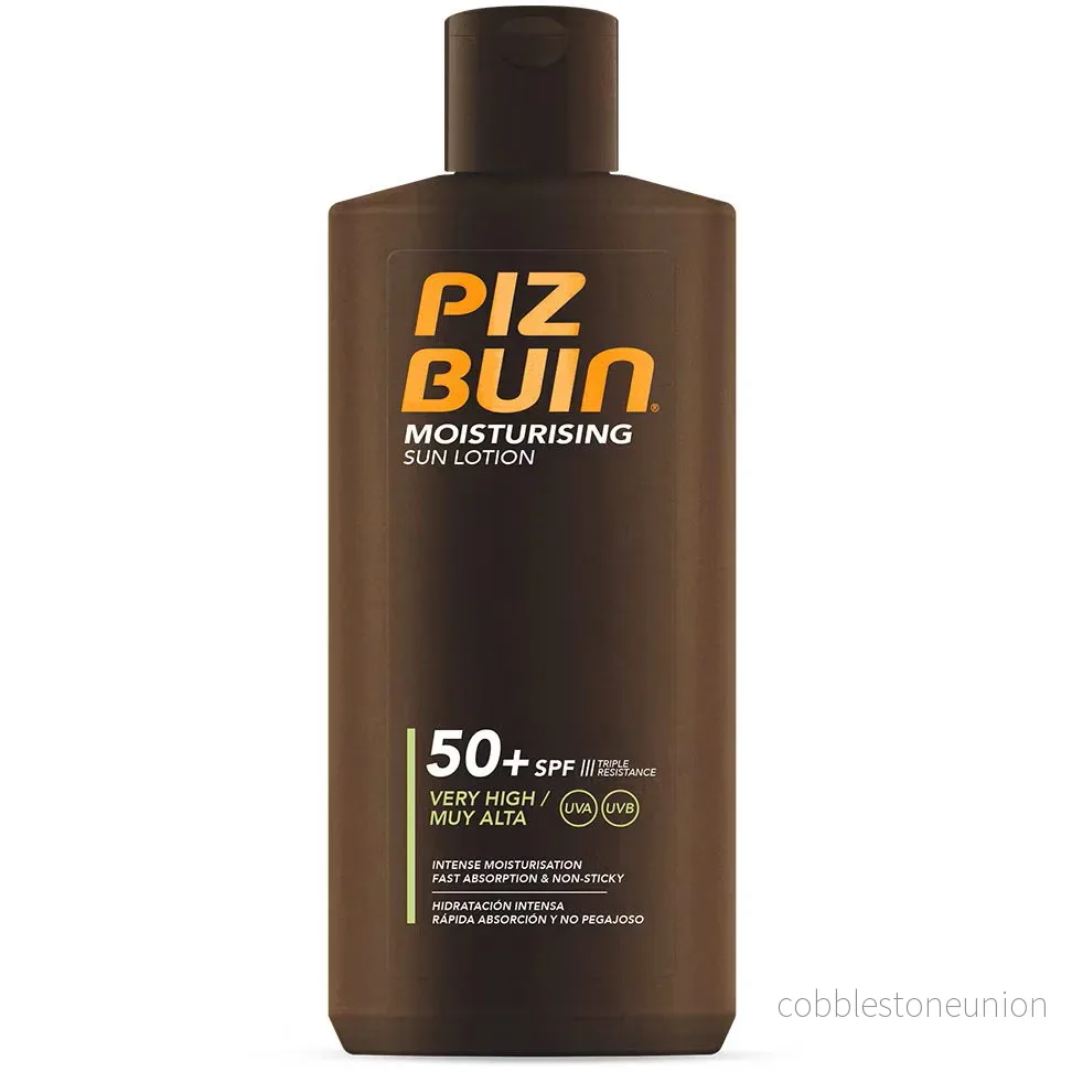 Piz Buin, Moisturizing, Sol skydd, Solkräm, SPF 50, 200 ml Piz Buin, Moisturizing, Sol skydd, Solkräm, SPF 50, 200 ml
