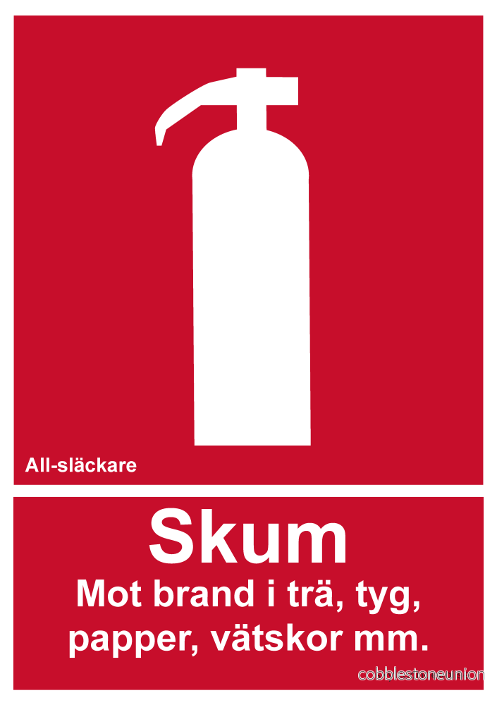 Brandsläckare skum