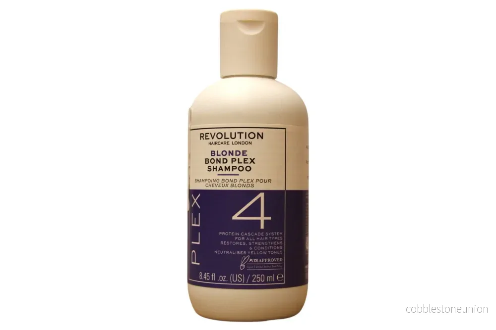 Revolution Haircare, Bond Plex 4, Shampoo, För neutralisering av gula toner, 250 ml