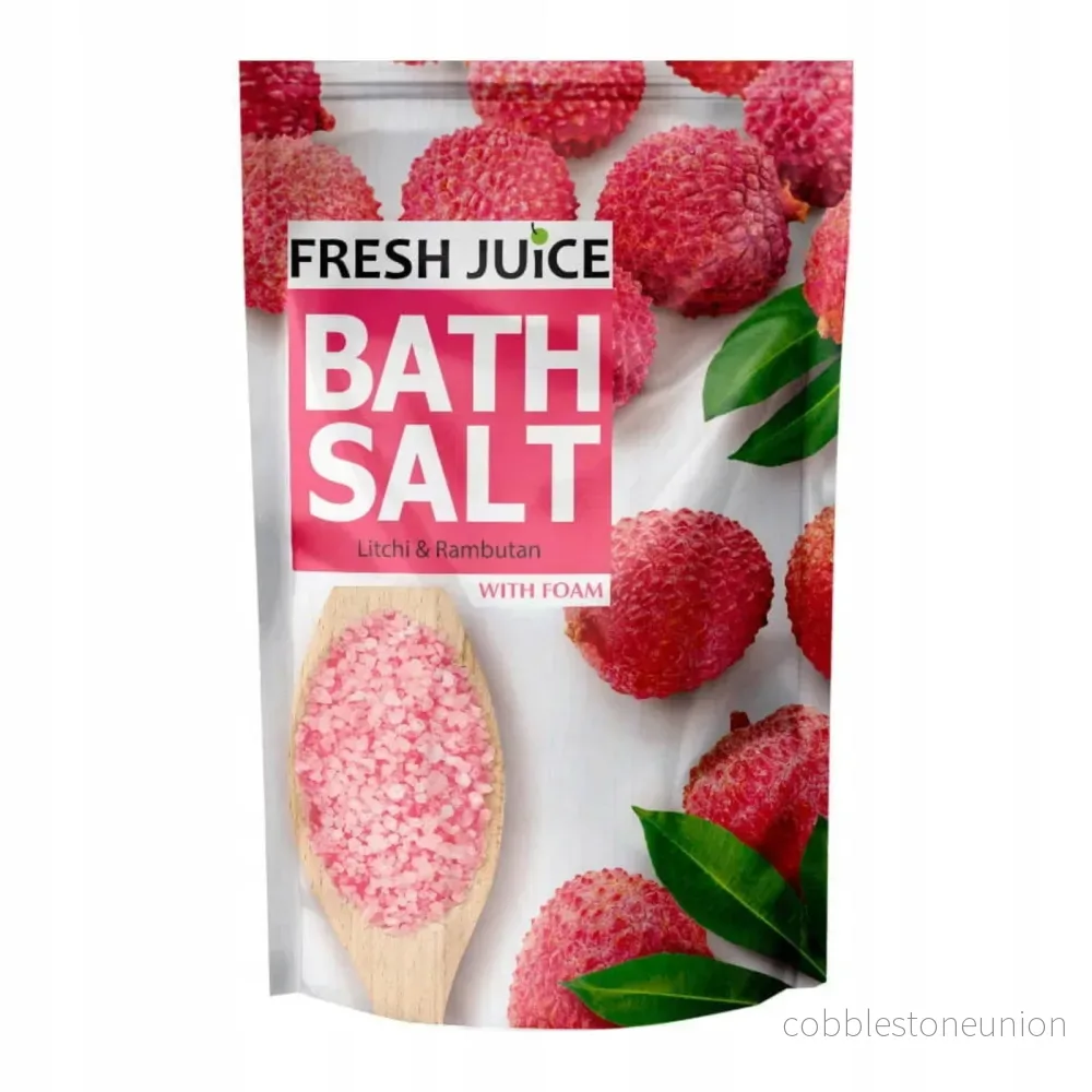 Färsk juice, litchi & rambutan, Regenererande, Badsalt, 500 g Färsk juice, litchi & rambutan, Regenererande, Badsalt, 500 g