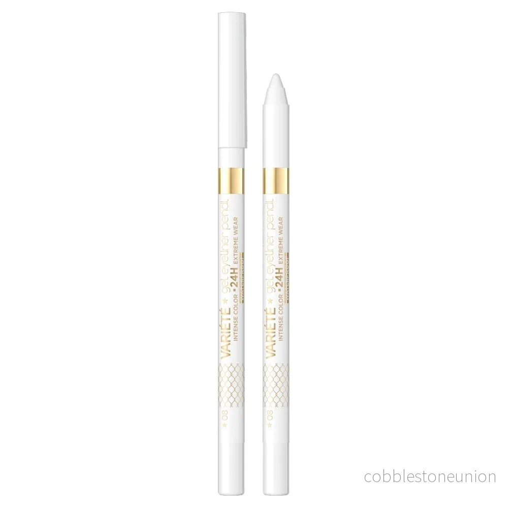 Eveline Cosmetics, Variete, Vattentät, Gelögonpenna, 08, Vit, 1.3 g Eveline Cosmetics, Variete, Vattentät, Gelögonpenna, 08, Vit, 1.3 g