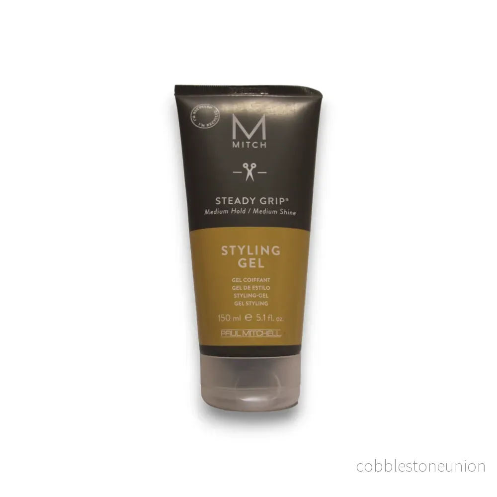 Mitch by Paul Mitchell, Styling Steady Grip, Parabenfri, Hårstylingsgel, Naturlig glans, Fast grepp, 150 ml Mitch by Paul Mitchell, Styling Steady Grip, Parabenfri, Hårstylingsgel, Naturlig glans, Fast grepp, 150 ml