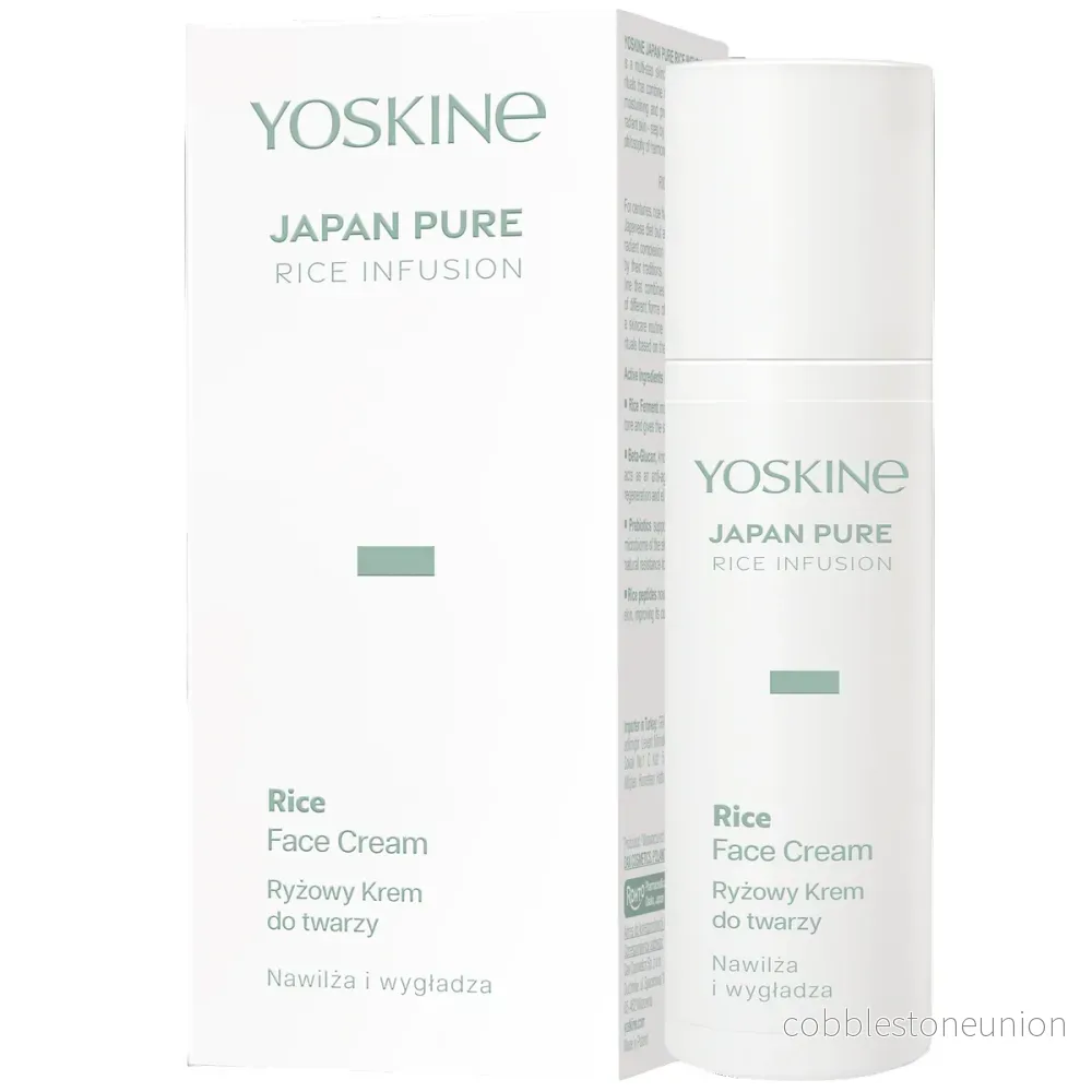 Yoskine, Japan Pure, Risinfusion, Intensiv återfuktning, Kräm, Ansikte, 50 ml - Bild 2