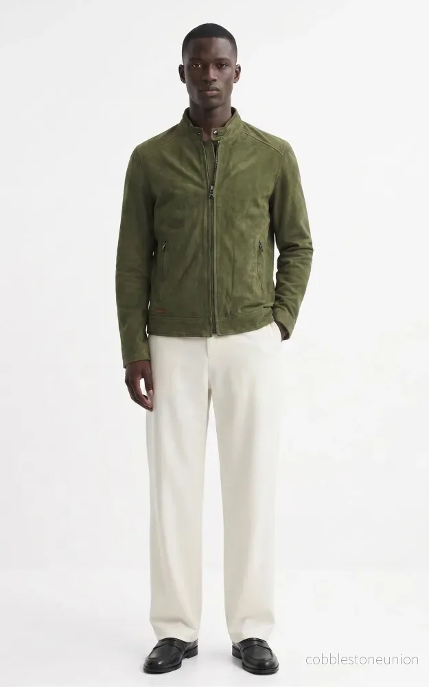 Delf Khaki Suede Jacket - Men - Bild 2