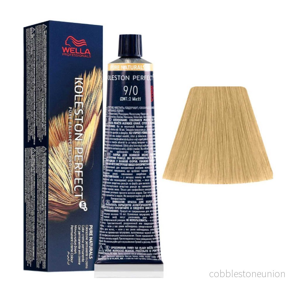 Wella Professionals, Koleston Perfect Me+, Permanent hårfärg, 9/0 Ljusaste Naturligt Blond, 60 ml Wella Professionals, Koleston Perfect Me+, Permanent hårfärg, 9/0 Ljusaste Naturligt Blond, 60 ml