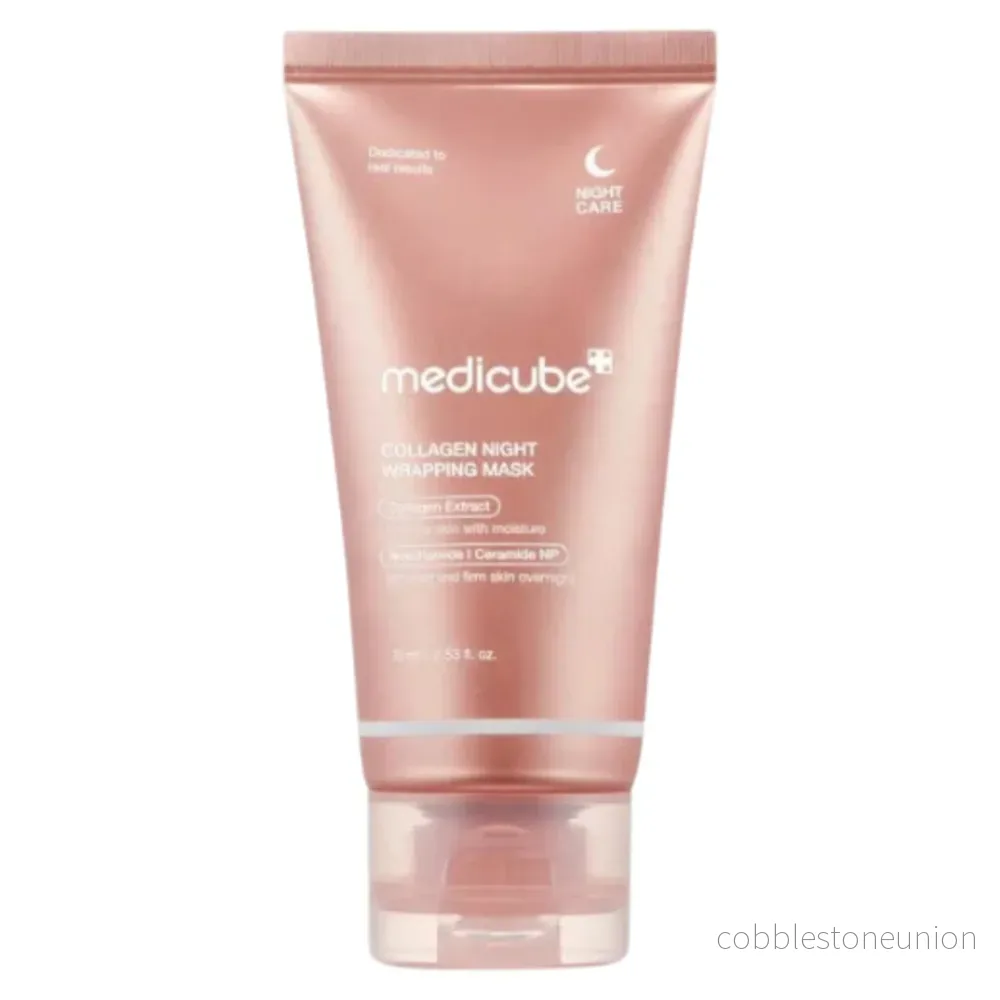 Medicube, Wrapping Mask, Kollagen, Förbättrar elasticitet & fasthet, Nattsömnsmask, 75 ml